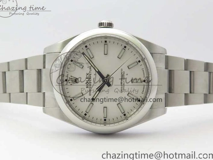 Best 39mm 114300 on A2824 UBF Bracelet Perpetual Edition SS Oyster White Dial 0204